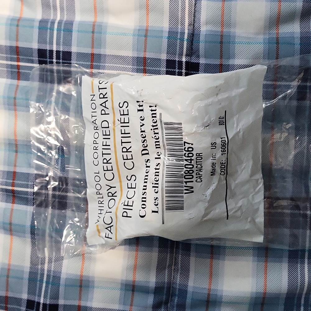 Whirlpool washer dryer replacement parts W10804667 Capacitor